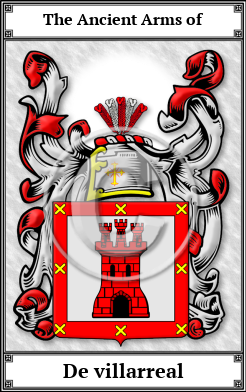 De villarreal Family Crest Download (JPG) Book Plated - 600 DPI